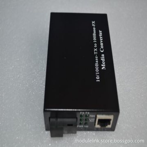 Fiber Media Converter, 10/100M Single-mode/-fiber, 100km